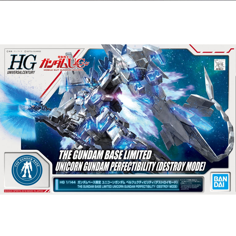HGUC 1/144 Gundam Base Limited Unicorn Gundam Perfectivity {Destroy Mode)
