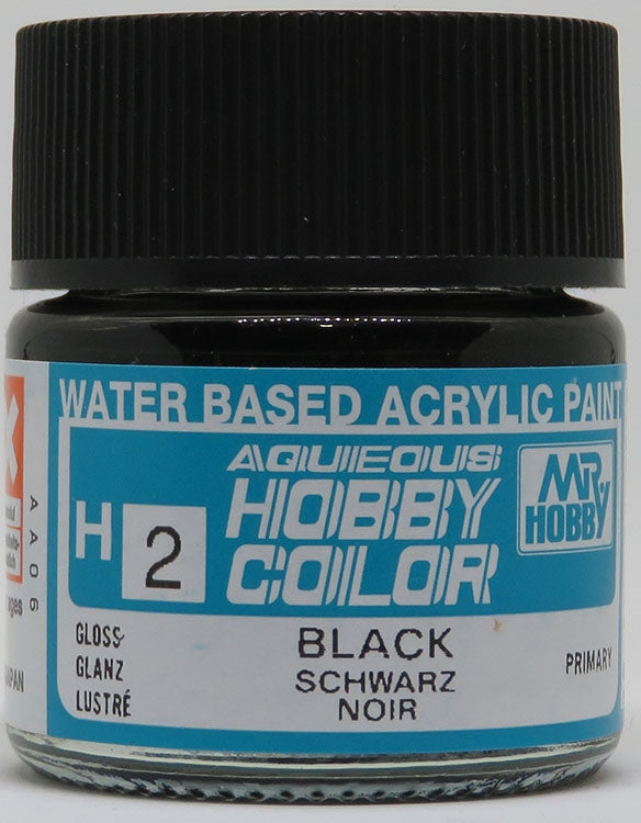 GSI Creos Mr. Hobby Aqueous Color H-002 【GLOSS BLACK】
