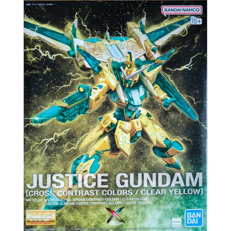 MG 1/100 Justice Gundam [Cross Contrast Colors / Clear Yellow]