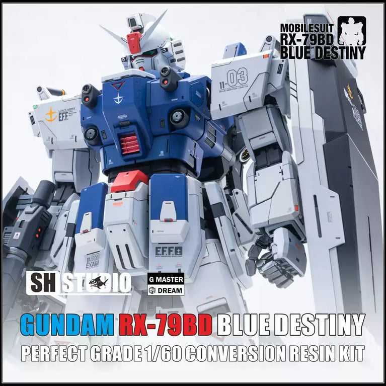 SH STUDIO 1/60 PG RX-79 BD3 No. 3 Blue Destiny Gundam [在线飞艇168数据直播结果 Kit]